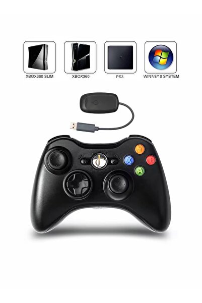 JOYCOR Xbox 360 Kablosuz Oyun Kolu PS3/PC/Android TV Uyumlu 2.4GHz Wireless A...