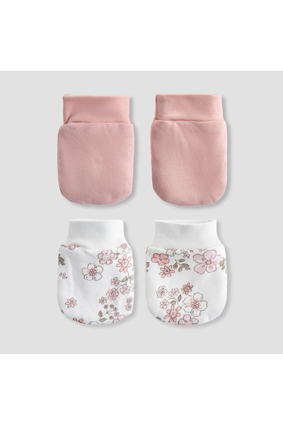 Juniors Pack of 2 Mittens with Assorted Print, 0-36 months
