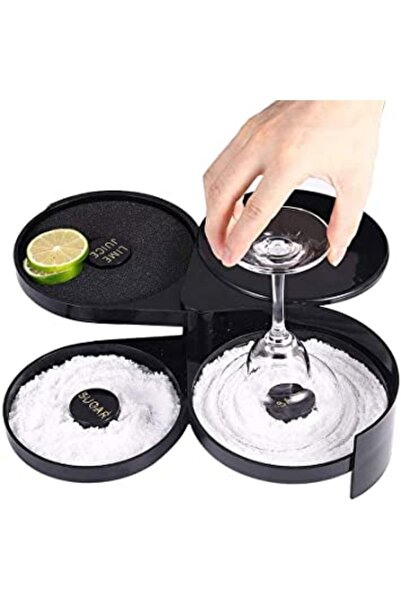 adin tasarım 3 Compartment Cocktail Flavoring Glass Flavoring Presentation Ba...