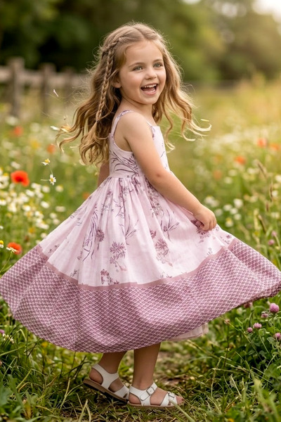 Baby Animals Baby Girl Birthday Party Wedding Dress Short Sleeve Sleeveless F...