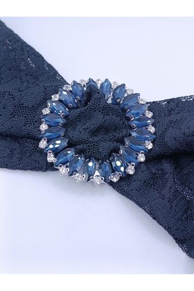 RP COMPANY Blue Stone, Evening Dress Belt Clasp