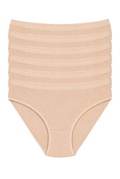 YILDIZ Bamboo Belted Bikini Women's Panties Skin Color 6 Pack
