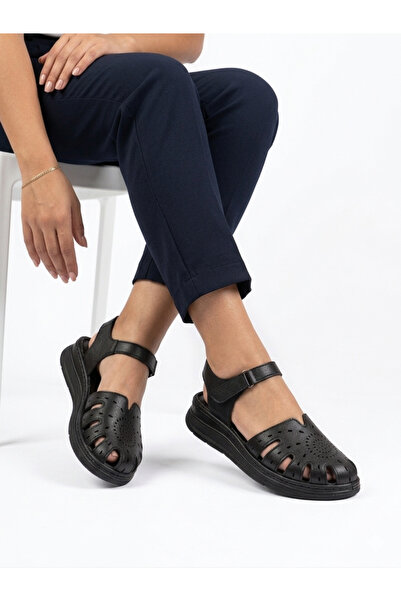 Tamdabu Ayakkabı Genuine Leather Orthopedic Sandals Suitable for Heel Spurs, ...