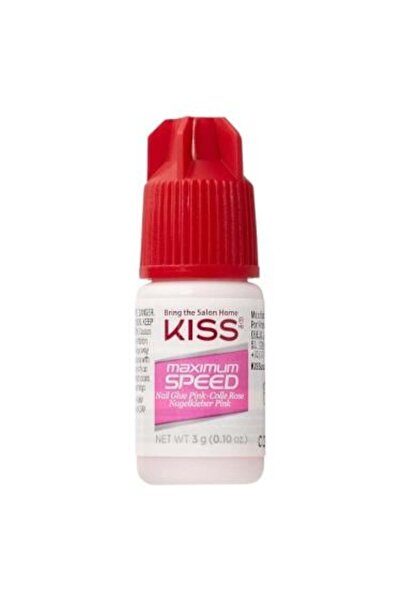 Kiss غراء الأظافر ماكسيمام سبيد سريع الجفاف وردي من كيس - 3 جرام