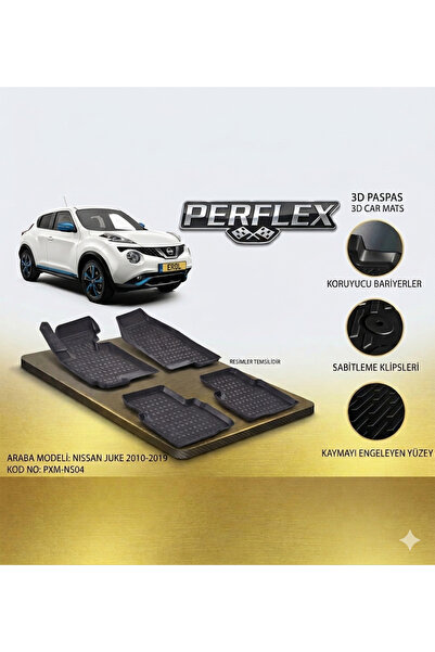 PERFLEX 3D PASPAS SİYAH NISSAN JUKE 2010-2019
