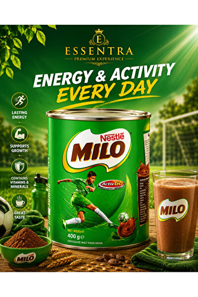 Essentra Home Nestlé Milo Kakao ve Malt İçecek Tozu 400g Kahvaltılık İçecek, ...