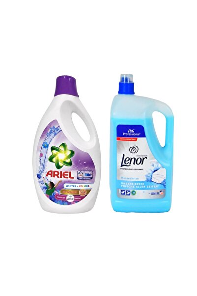 Ariel Detergent Albe + Color 5.7 L + Lenor Balsam Profesional 5L
