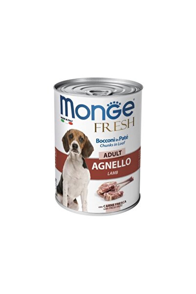 Monge Dog Pate & Chunks Adult Lamb Κονσέρβα Σκύλου με Πατέ και Κομμάτια Αρνιο...
