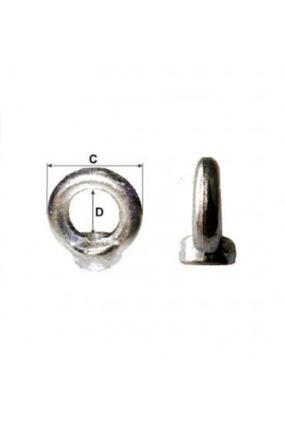 MK RING WITH BUILT-IN NUT M6 / 14MM/25MM