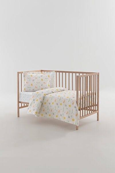 Yataş Mini Blooda Printed 100% Cotton Baby Pique Set - Mint