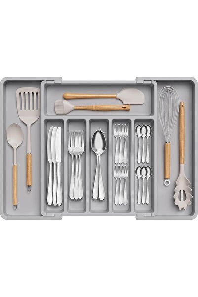 Lifewit Silverware Organizer, Expandable Utensil Tray for Drawer, Adjustable ...