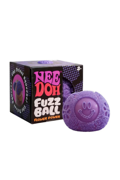 Needoh FUZZ BALL FLOWER POWER-(Purple)