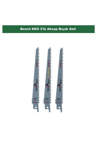 Bosch KEO 3'lü Ahsap bıçak seti F016800303