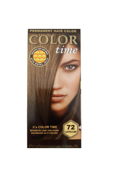 Rosa İmpex Vopsea Permanenta pentru Par Color Time, nuanta 72 Cappuccino