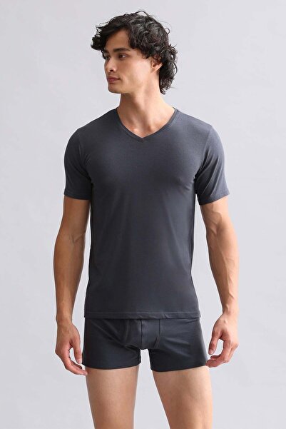 Aytuğ&Mısırlı Egyptian Modal by Tencel Hercules Slim Fit V-Neck Undershirt / ...