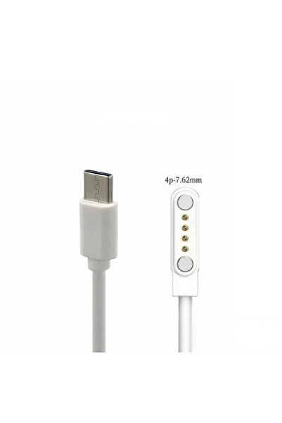 silabor Akıllı Saat Manyetik Şarj Kablosu Type-C Girişli 60 cm Universal Şarj...