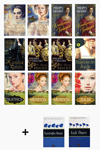 Artemis Yayınları Philippa Gregory 12 Kitap Seti + 2 Kitap Hediye