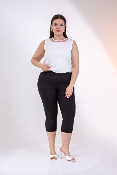 Roxxlen Women's Plus Size Leggings with Drawstring Cuffs