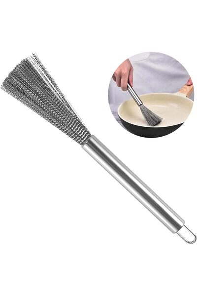 Arabest Cookware Scrubber Brush, Stainless Steel, Reusable, Anti-Rust and Not...