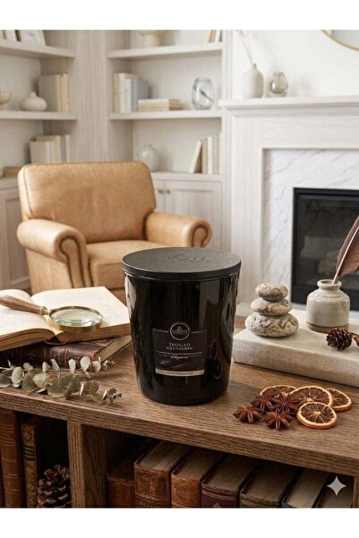 Aroma شمعة فاخرة كبيرة معطرة بثلاثة فتائل، تضفي لمسة من الدفء والأناقة لمنزلك، برائحة التوت البري المثلج.