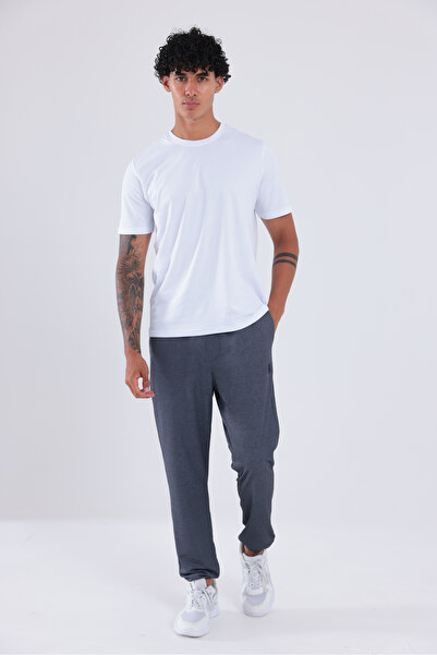 Rowinger Premium Mercerized Fabric Logo Elastic Leg Jogger Men's Sweatpants