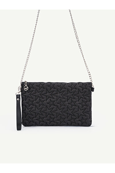Mojeva Portofoliu și geantă clutch pentru femei, cu curea cu lanț și broderie...