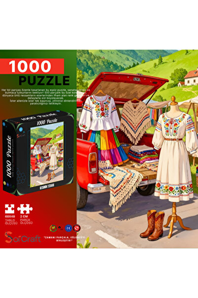 Soi Craft 1000 Parça Puzzle Gezginin Tezgahı #6502