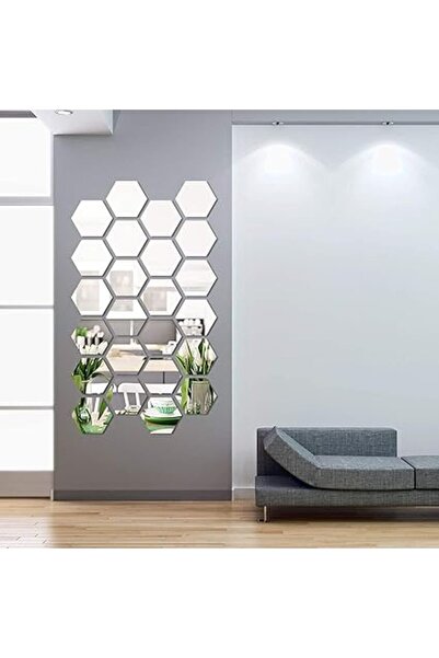 The Bros 24 Pieces Removable Acrylic Mirror Setting Wall Sticker Decal for Ho...