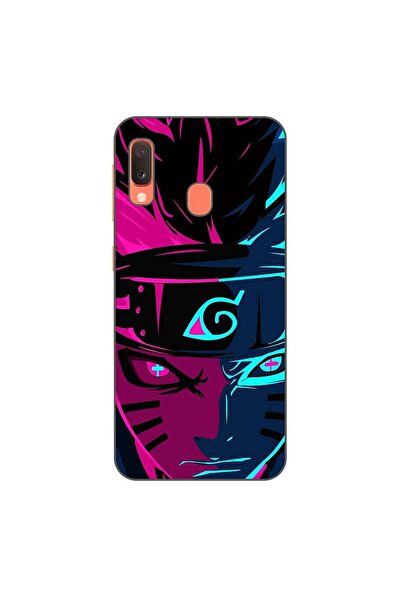 OEM Husa compatibila cu Samsung Galaxy A20e Silicon Gel Tpu Model Naruto Purp...