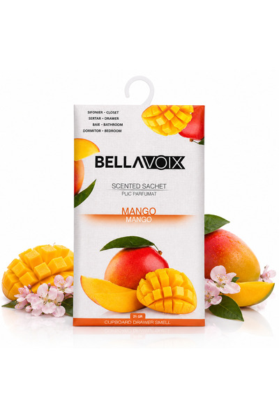 BELLAVOIX Odorizant dulap Mango, plic parfumat cu agățător, 21 g