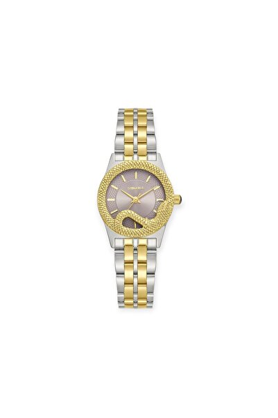CASWATCH Cas Watch Women's Watch Luxury Snake Design Two-Tone Metal Strap