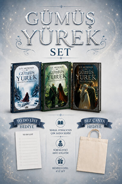 Ephesus Yayınları Gümüş Yürek Ciltli 3lü Set HEDİYELİ SET