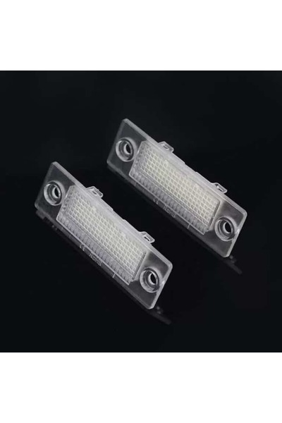 Vivendo Set 2 lămpi LED pentru numărul de înmatriculare VW, 18 SMD, 6500K, Pl...