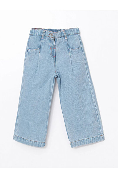 LC Waikiki Blue Elastic Waist Girls' Jeans