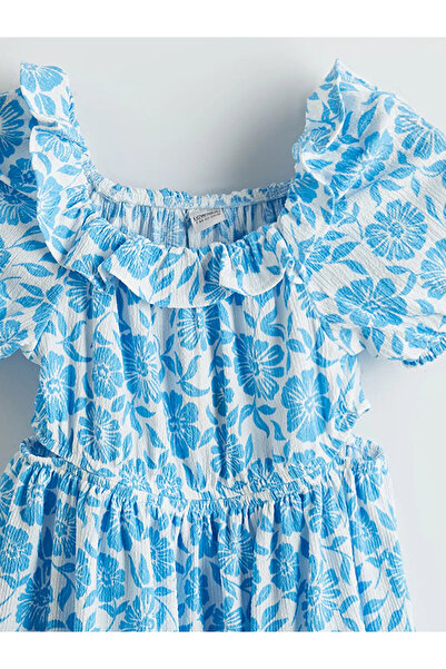 LC Waikiki White Floral Girl's Dress