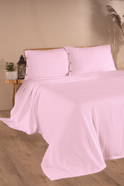 Cottonest Double Hair Braid Pique Set |   Bedding Set |   2 Pillowcases