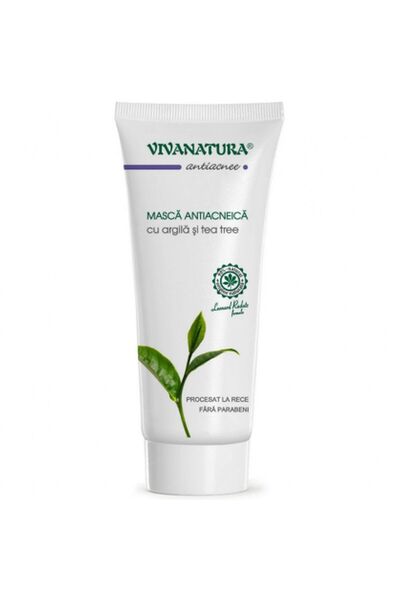 Vivanatura - Masca Antiacneica cu Argila si Tea Tree, 75 ml