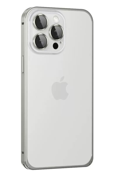 TakÇalıştır Joko iPhone 15 Pro Max Compatible Metal Bumper Matte Cover - Gray