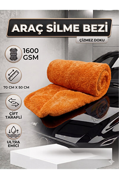 roro auto 1600 GSM Çift Taraflı Araç Kurulama Havlusu 70x50 cm - Ultra Emici ...