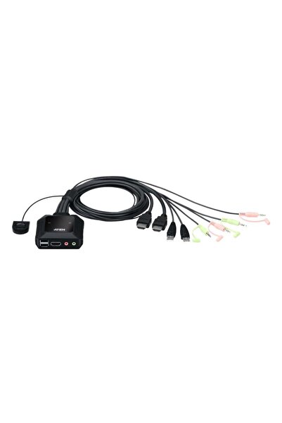 Aten Comutator KVM USB HDMI cu 2 porturi CS22H, 4K Ultra HD