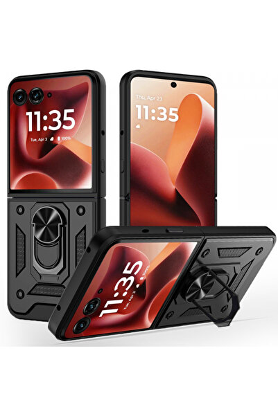 Techsuit Husa pentru Motorola Razr 60 Ultra, Techsuit, CamShield, Neagra