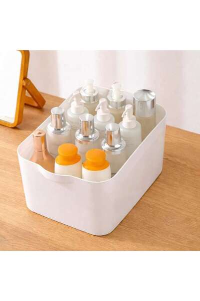PAN HOME Alaine Storage Box With Lid 32.5x21.5x14.5cm - White/grey