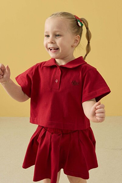 Tics Candy Skirt Set - Burgundy