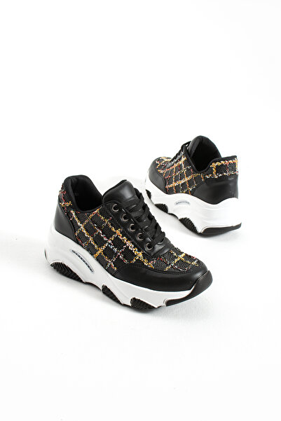 Madam Tarz Dnr-533 Thick Sole Straw Detailed Sports Shoes