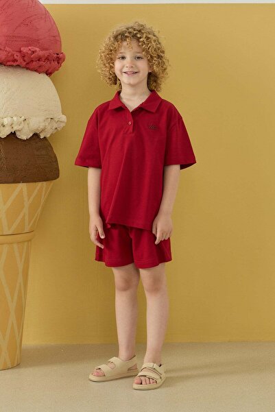Tics Sorbet Shorts Set - Burgundy