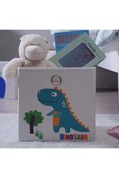 PAN HOME Dinosaur Storage Box 33x33x33 Cm - Beige