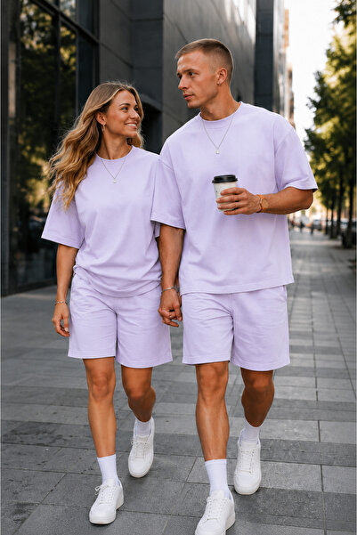 YAKAMEL Unisex Kadın Erkek Oversize 2 İplik Pamuklu Modal Penye Premium Rahat...