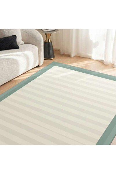 PAN HOME سجادة ويست سترايب ناعمة ومريحة 160x230 سم - أخضر