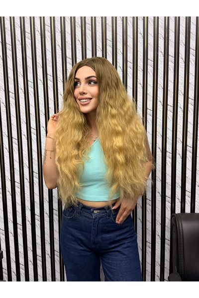 favorim peruk Gerçek saç dokusunda ombreli afro peruk