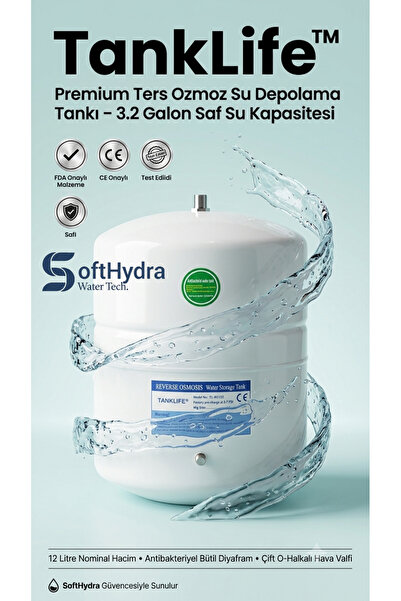 TL-RO132 3.2 Galon 12 Litre RO Su Arıtma Depolama Tankı